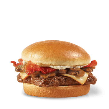 Mushroom Bacon Cheeseburger, Single