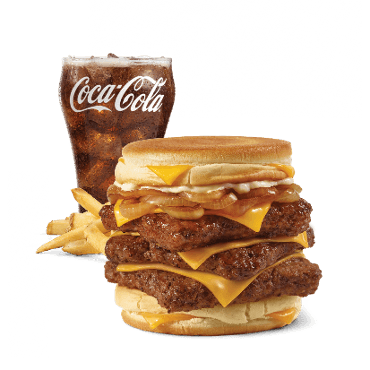 Grilled Cheese Cheeseburger, Triple