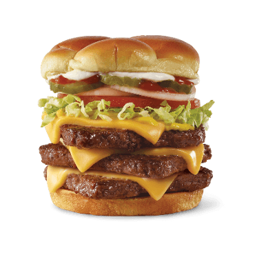 Triple Deluxe Cheeseburger