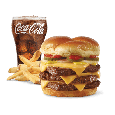 Triple Cheeseburger Combo